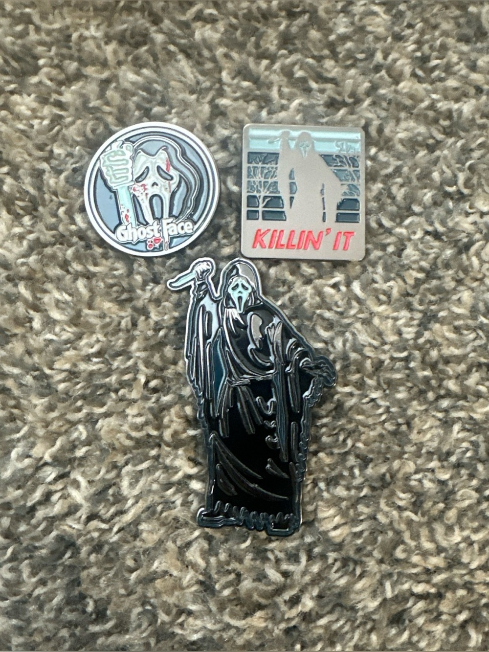 Ghost Face Collectible Label Pin Set - 3 Pack